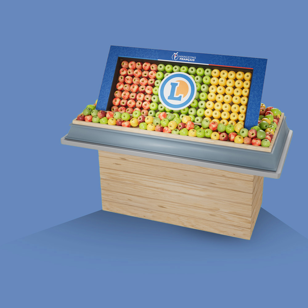 PLV Tête de gondole Fruits & Légumes